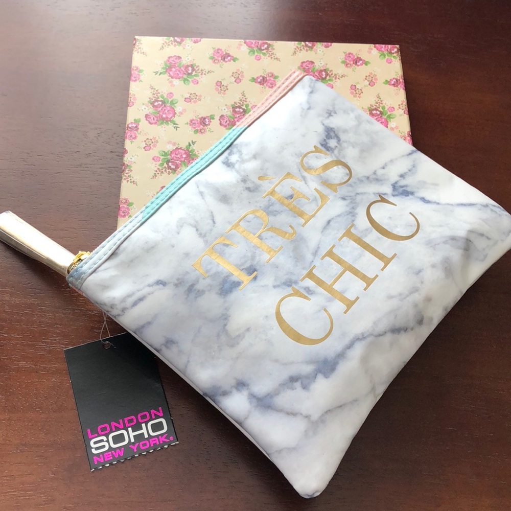 🆕✨🌟London Soho New York ☄️Flat Pouch Multi-Color